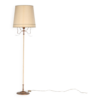 1950s Unique brass floor lamp from France