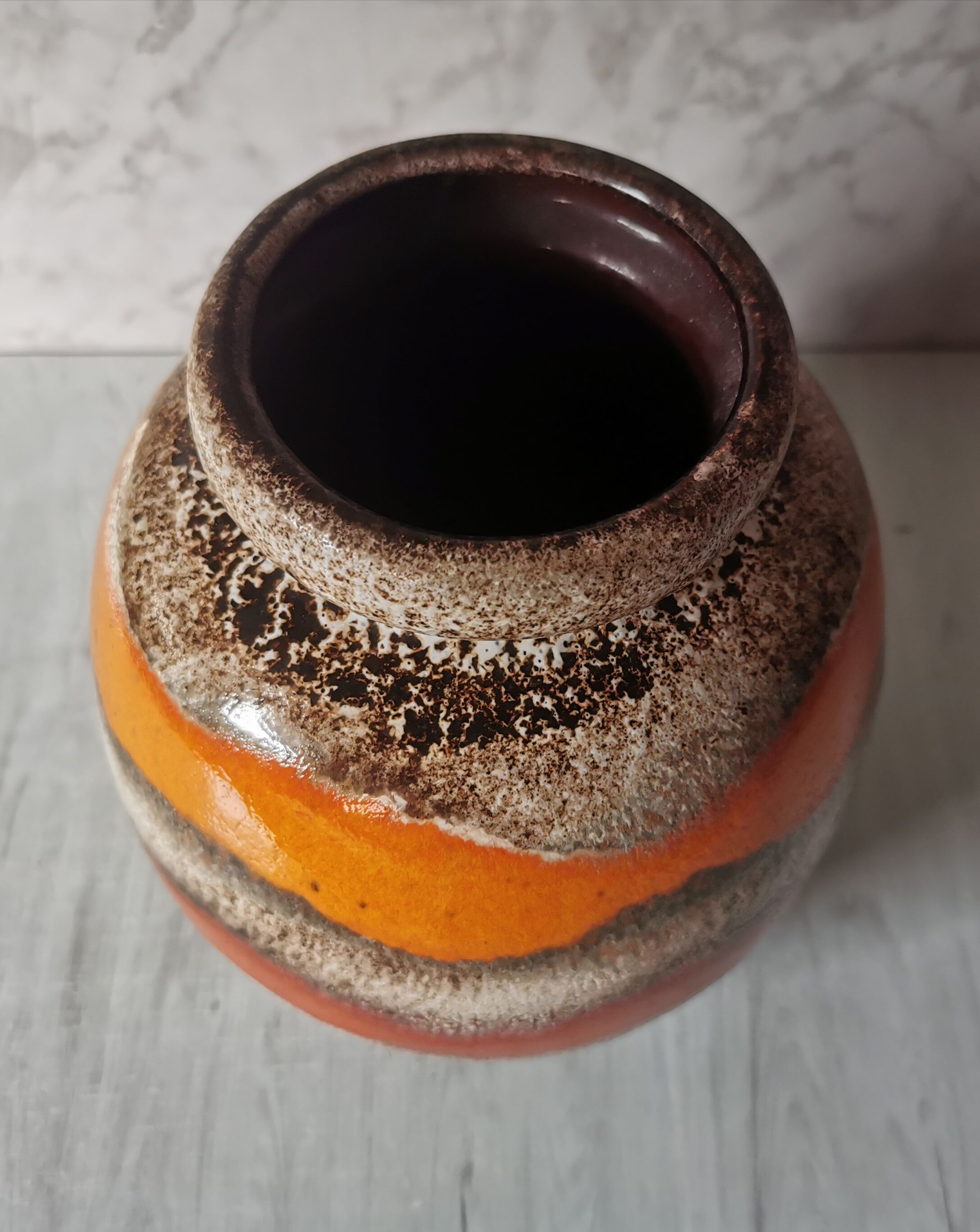 Vase ball fat lava Sheurich 284-19