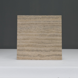 Square travertine coffee table, Italy 1970