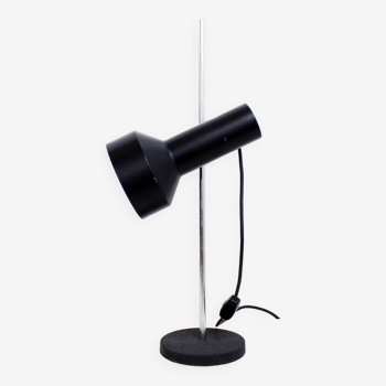 Lampe de bureau vintage noire 1970