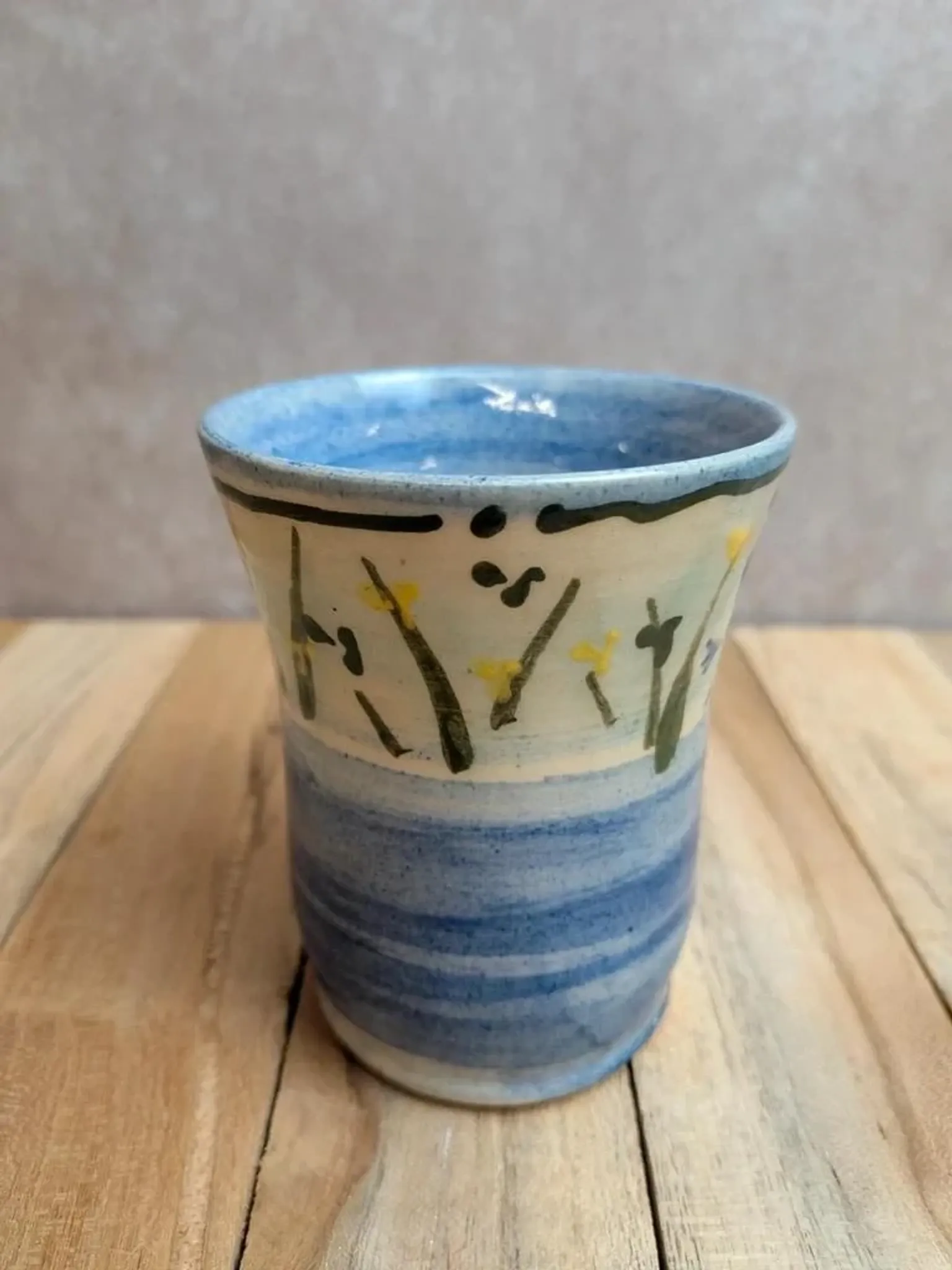 Large vintage cup Poterie du Marais – Signed French ceramics