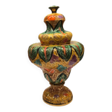 H. Becquet Quaregnon vase in the mastery style with birds of paradise decoration