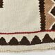 Tapis kilim vintage marron & beige