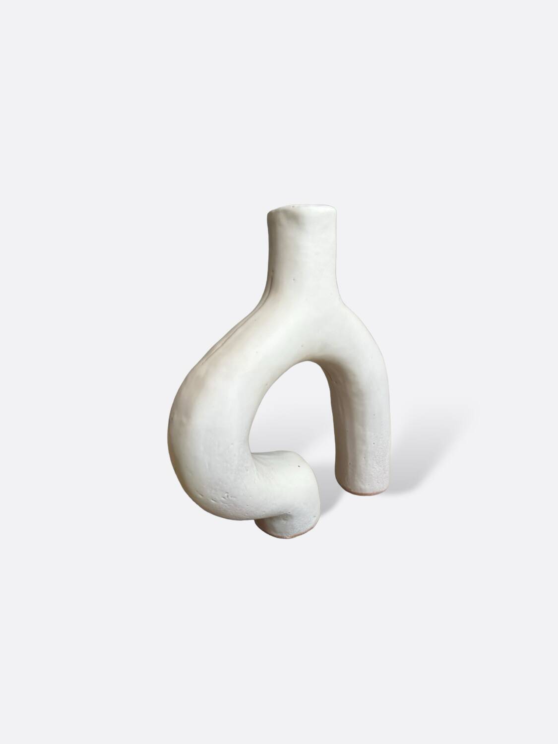 White ceramic vase