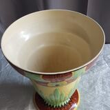 Art-deco vasque lamp in faience