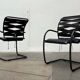 Fauteuils cantilevered Canasta postmodernes italiens par Heron Parigi pour Heron Parigi Design, années 1980, lot de 4