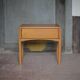 Table de nuit bois vintage, table de chevet, bout de canapé, moderniste