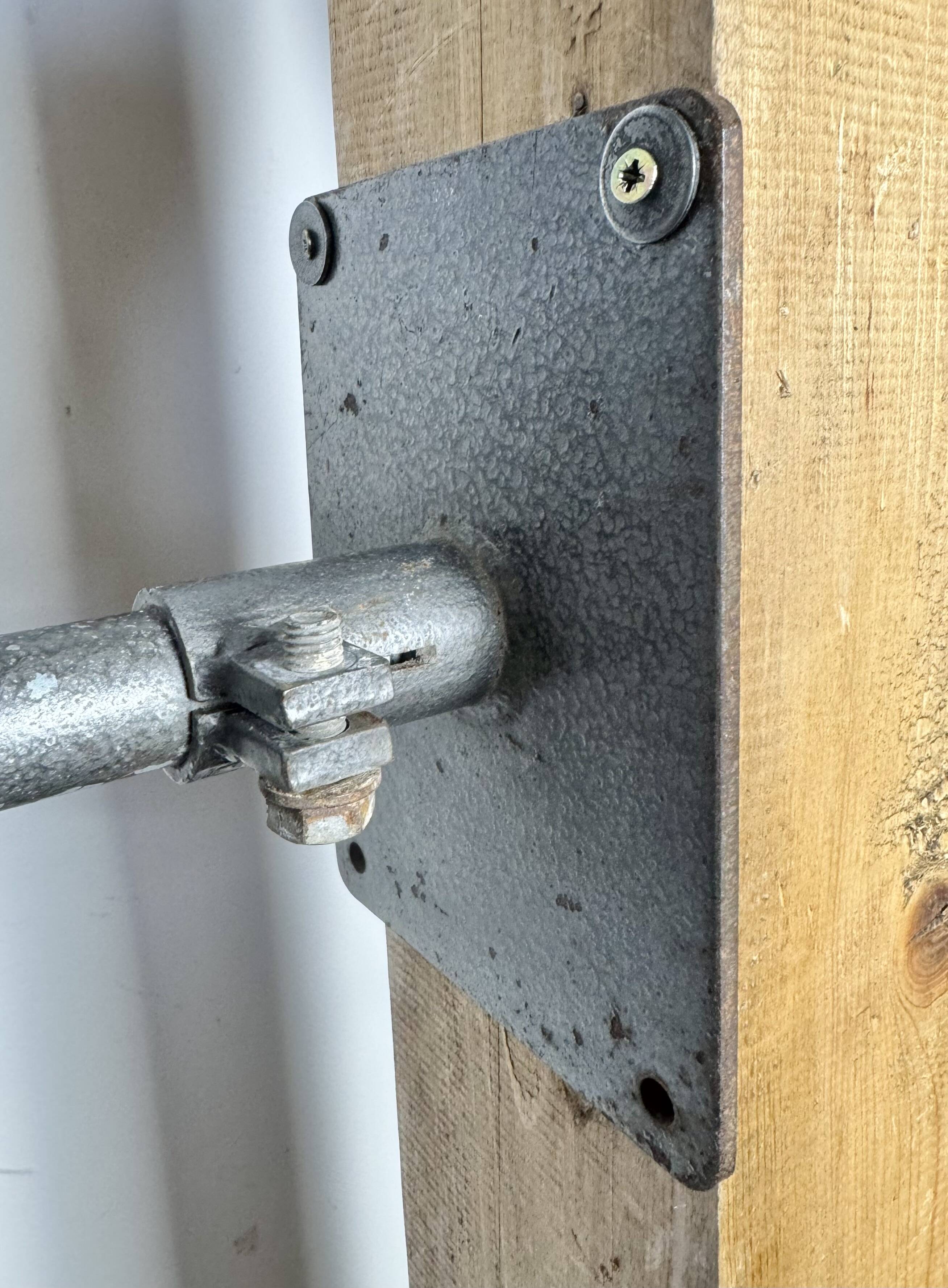 Large Vintage Industrial Aluminium Factory Wall Spotlight, 1970s