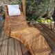 Karlskrona rattan chaise longue by Karl Malmvall for Ikea