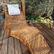 Karlskrona rattan chaise longue by Karl Malmvall for Ikea