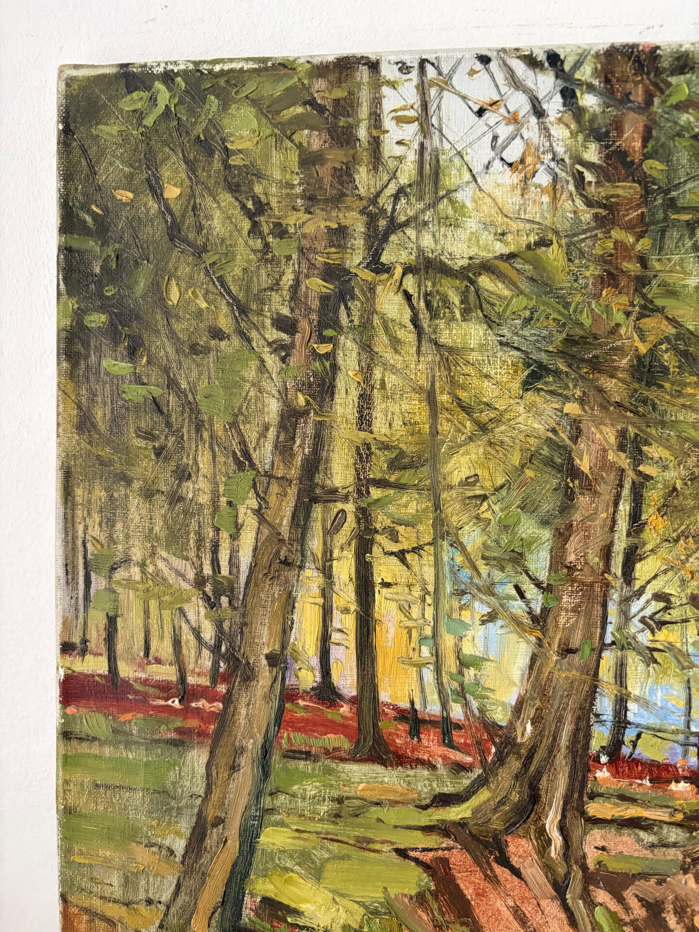 Soignes Forest, oil on canvas signed