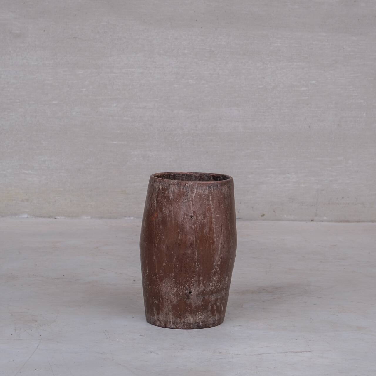 Primitive Wooden Circular Planter or Umbrella Stand