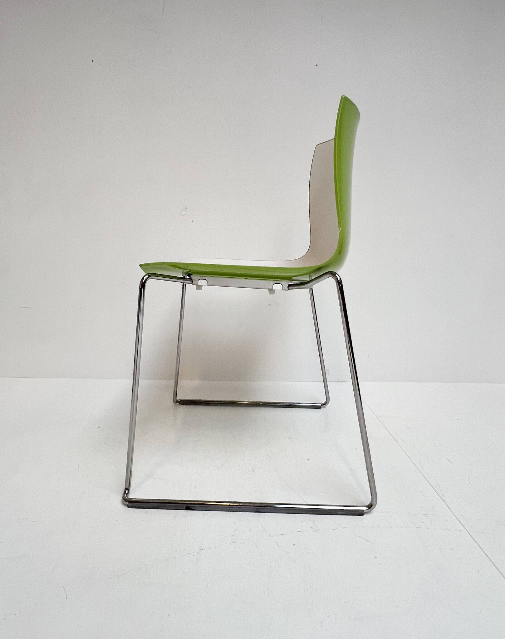 Set of 4 Katifa design chair by Arper, after 2000