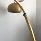 Arc floor lamp gilded stretch 70s
