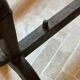 Pair of andirons called Landiers in cast iron 19th century.