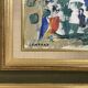 Émile Compard Abstract Oil on Canvas, France circa 1950s