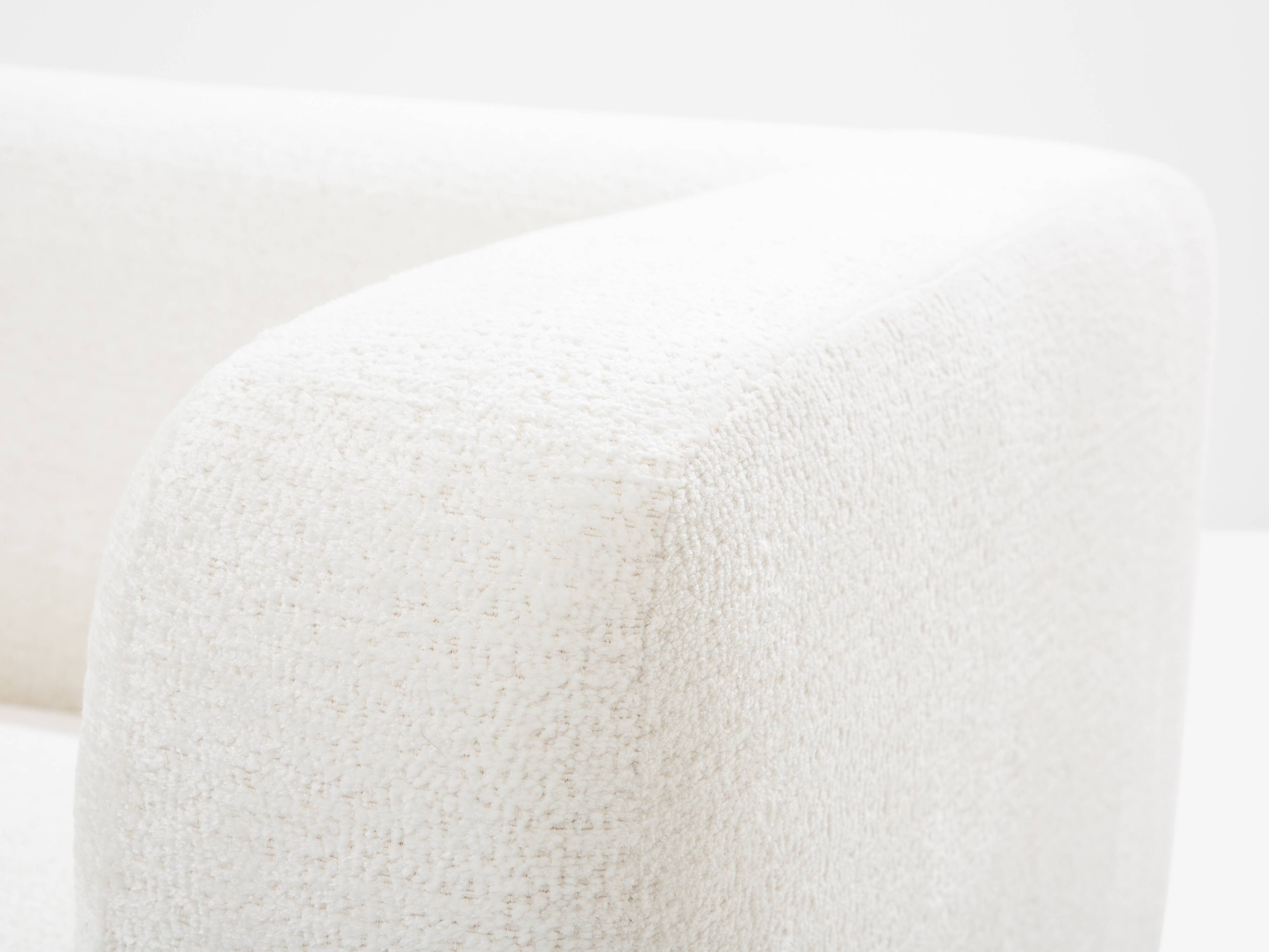 Italian Brutalist sofa in walnut and chenille velvet circa 1960