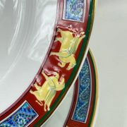 Raynaud Limoges set of 6 large flat plates 26cm model Pegasus