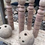 Wooden bowling game