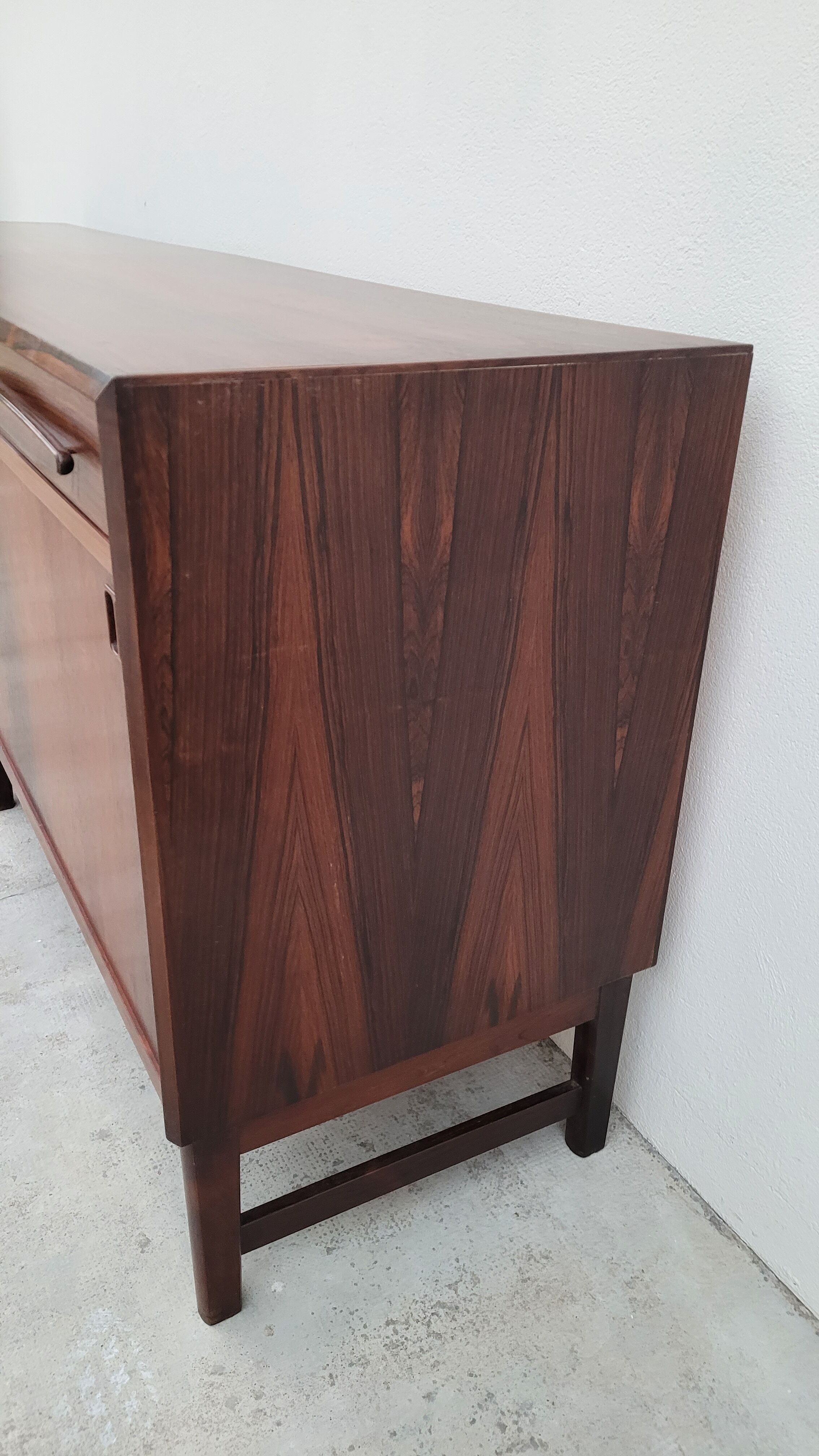 Danish sideboard stamped Bordum and Nielsen in Rio rosewood