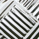 6 anciennes coupelles en verre plates avec anses