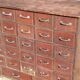 Old sideboard workshop furniture 49 drawers vintage design