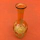 1900s Liqueur Decanter Blown and Enameled Amber Glass