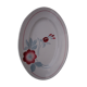 Flat oval red flower L 27 cm