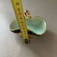 Small ceramic vase pot from Vallauris vintage blue flower