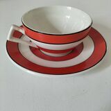 Vintage Art Deco cup and saucer – Sarreguemines