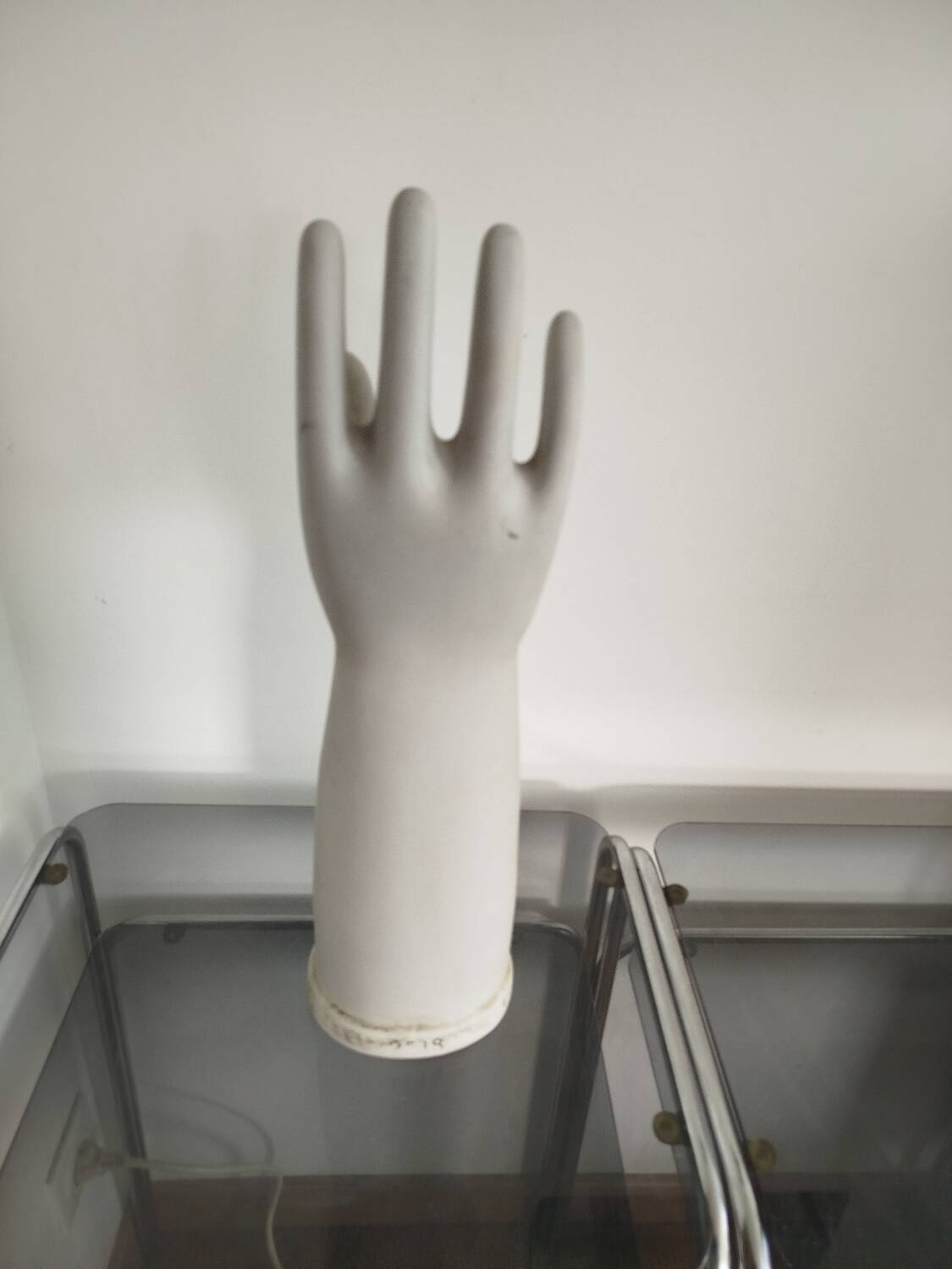 Vintage ceramic hand – industrial mold (dated 1967)