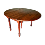 Antique french oak louis philippe coulissen table