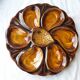 5 oyster plates in slipware