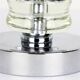 Art Deco lamp 1930 crystal and chrome metal
