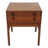 "Casino" teak bedside table, Engström & Myrstran, Sweden, 1960
