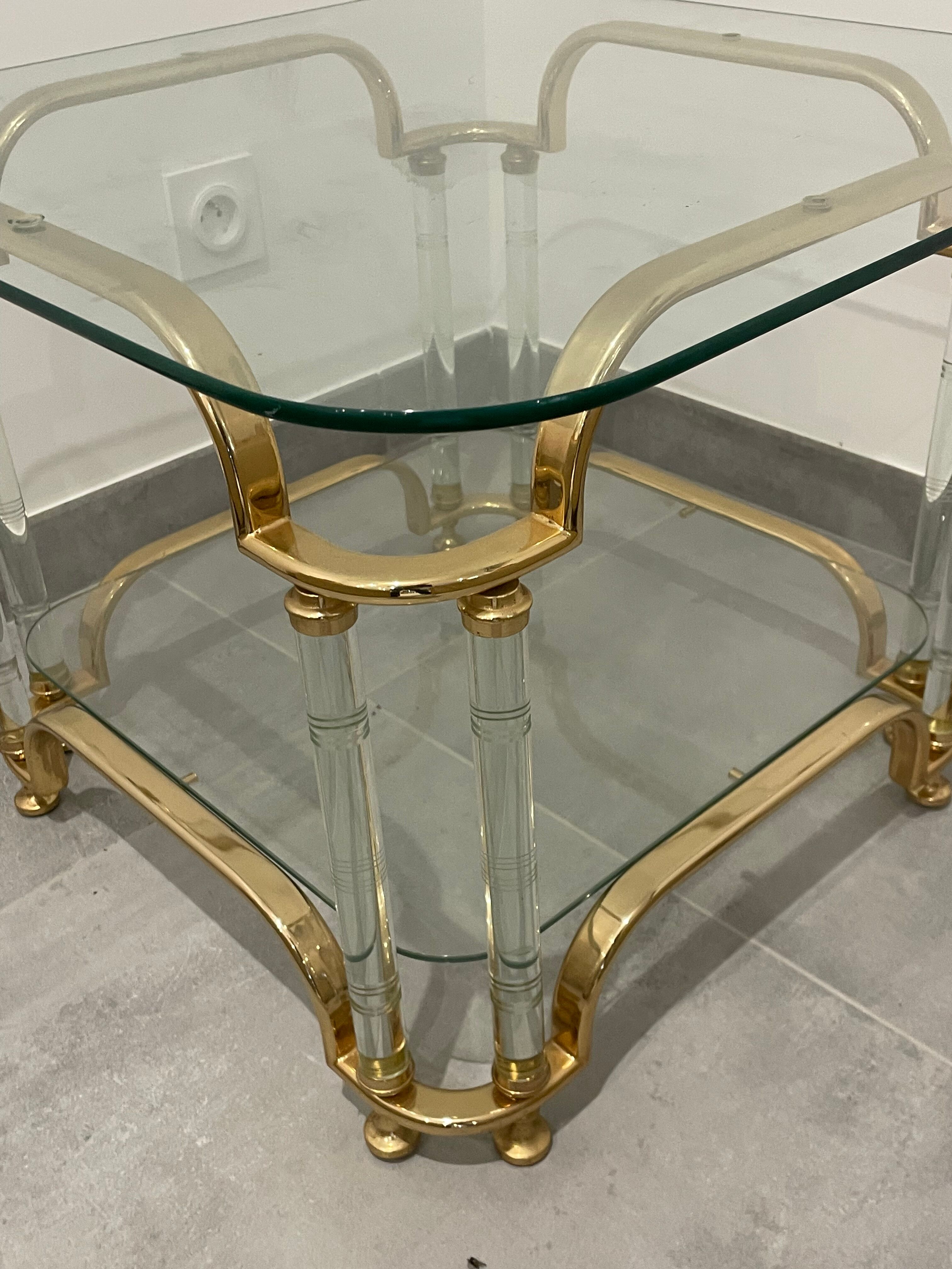 Coffee table Hollywood Regency, Italian of the 70s