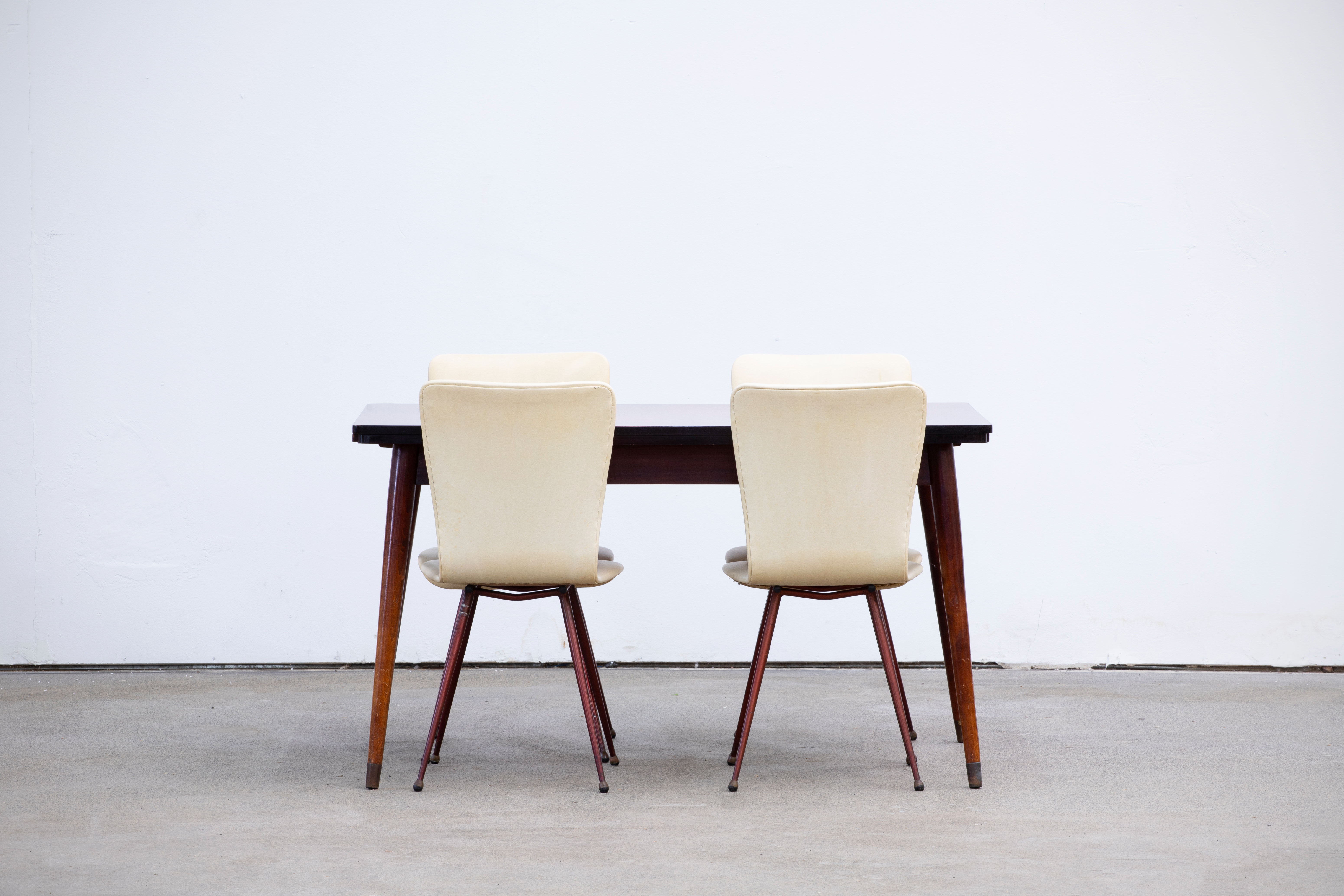 Scandinavian mahogany dining table 1960