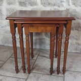 Pull-out tables in cherry style Louis Philippe