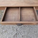 Farm table 1 drawer tapered feet