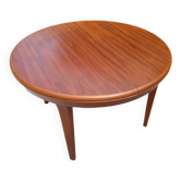 Vintage Scandinavian design round teak table