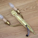 Pair of  art deco wall lamps