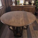 Vintage wooden table (foldable) / drop-leaf table / console