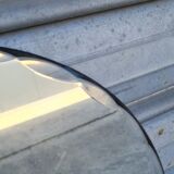 Beveled round mirror