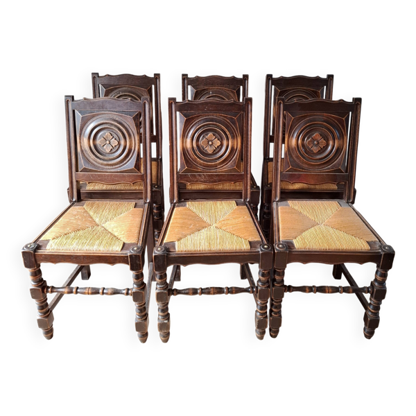 6 chaises arts and crafts