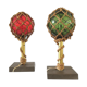 Paire de lampes corde et flotteurs de filets design années 60 - 70