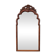 Louis XV style scalloped root veneer mirror, France late 19th century