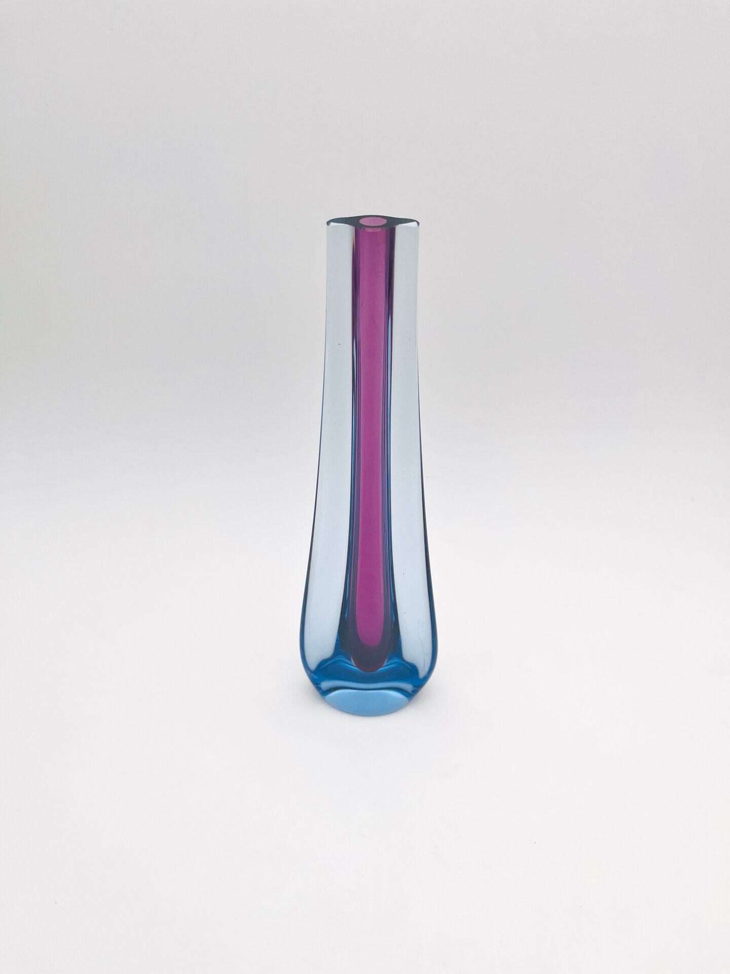 Soliflore Murano Flavio Poli Sommerso Blue Violet 30cm 479g