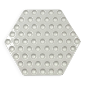 Space age white ceramic plate, Ennio Lucini, Gabbianelli Italy ca. 1970