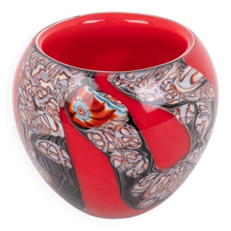 Spectacular Murano glass bowl, Italy 1980’s