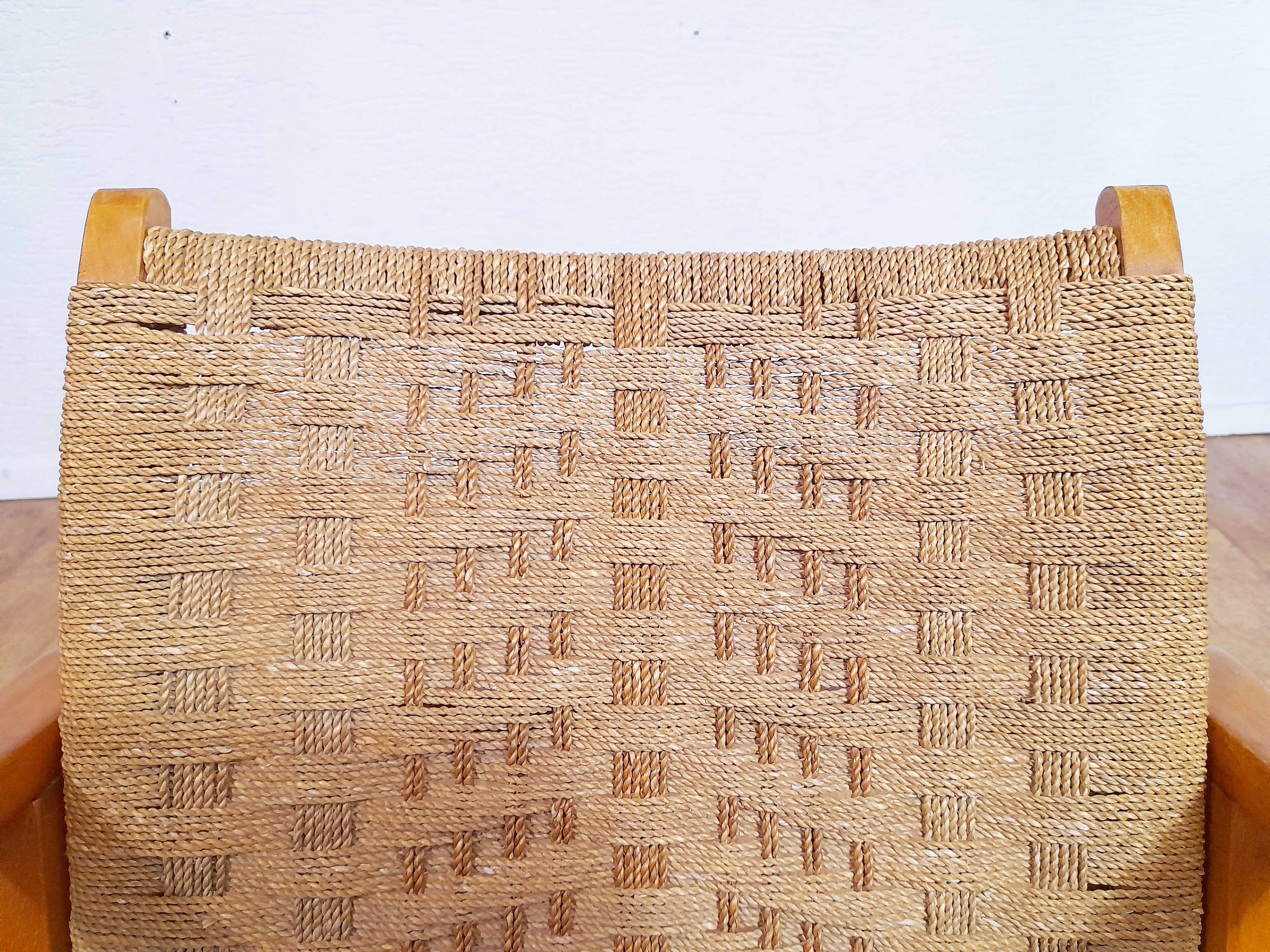 Armchair in rope and wood by Ercih Dieckmann 1930